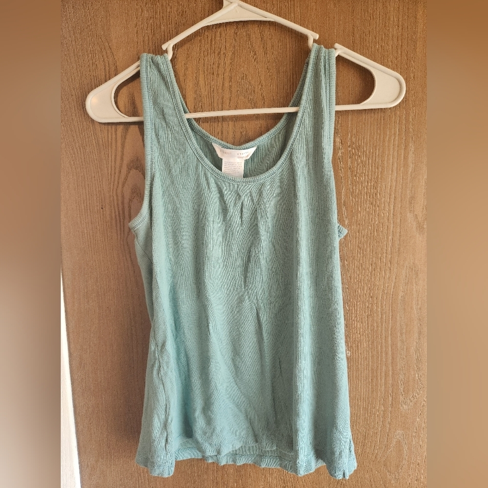 Gilligan & O'Malley Green Tank Top Sleeveless Casual